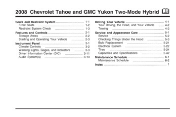 2008 Chevrolet Tahoe And GMC Yukon Two-Mode Hybrid M