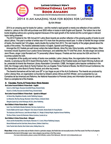 Latino Literacy Now’s International Latino Book Awards