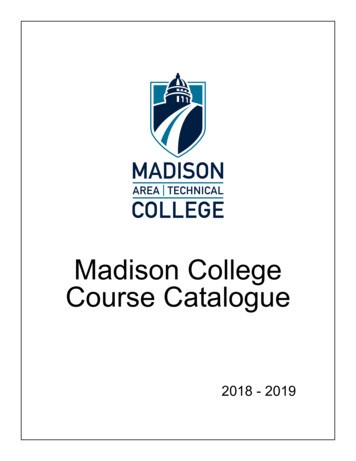 Madison College Course Catalogue