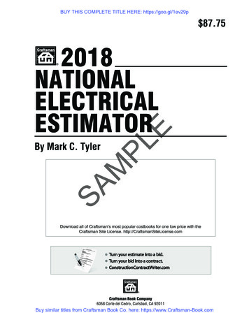  87.75 2018 NATIONAL ELECTRICAL ESTIMATOR 