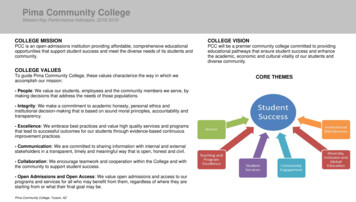  Pima COLLEGE VISION Community - Pima Community College
