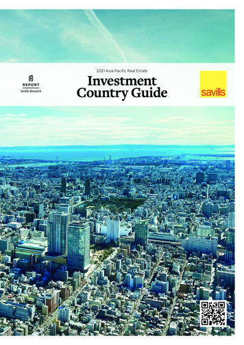 2021 Asia Pacific Real Estate Investment