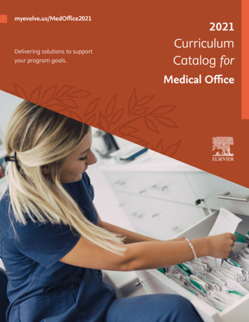 Myevolve.us/MedOffice2021 2021 Curriculum Catalog - Elsevier