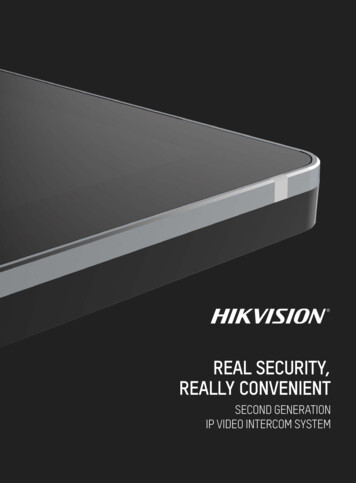 2nd Generation IP Video Intercom System Brochure - Hikvision