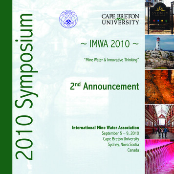 2010 Symposium - IMWA