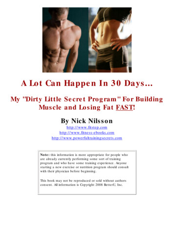 30 Days Fat Loss And Muscle Building - Fitstep 