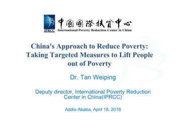 China's Approach To Reduce Poverty: Taking Targeted Measures To Lift .