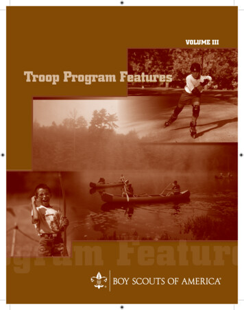Troop Program FeaturesTroop Program Features - Scouting