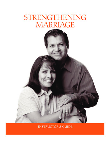 STRENGTHENING MARRIAGE