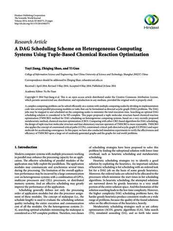 Research Article A DAG Scheduling Scheme On Heterogeneous . - Hindawi