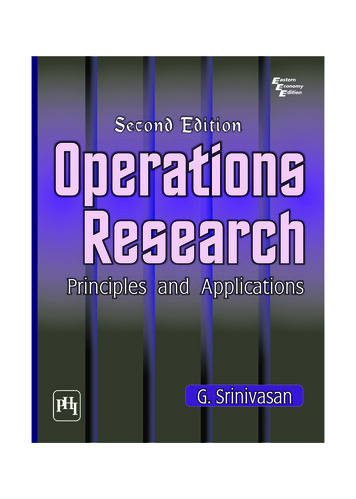 Operations Research - University Of Rajshahi