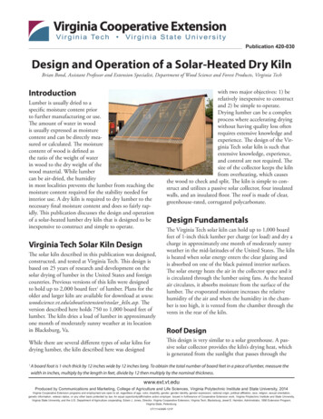P Ublication 420-030 Design And Operation Of A Solar .