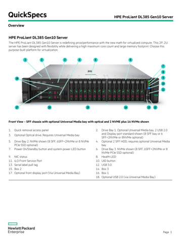 QuickSpecs HPE ProLiant DL385 Gen10 Server . - CNET Content