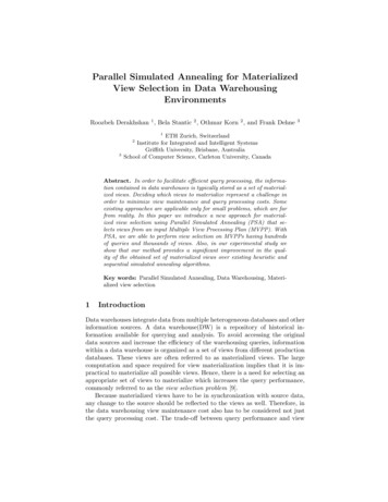 Parallel Simulated Annealing For Materialized View Selection In Data .
