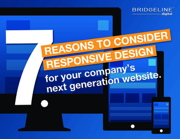 7 Reasons To Consider Responsive Design