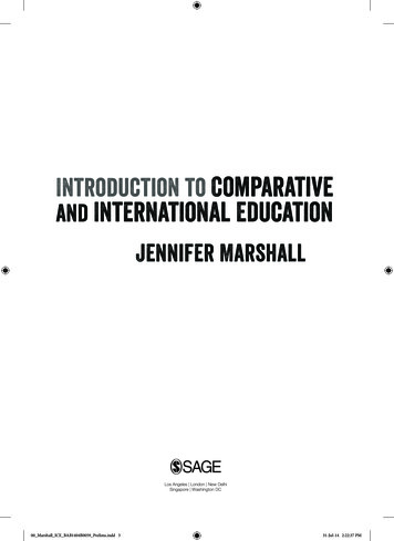 Introduction To Comparative And International Education .