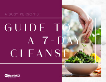 A BUSY PERSON’S GUIDE TO A 7-DAY CLEANSE