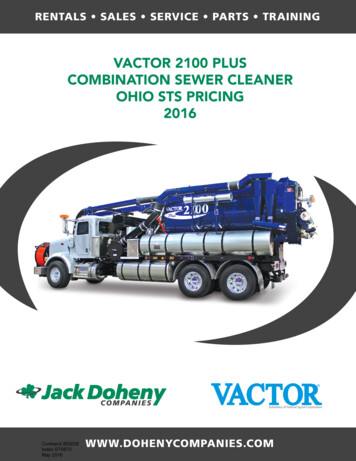 VACTOR 2100 PLUS COMBINATION SEWER CLEANER OHIO 