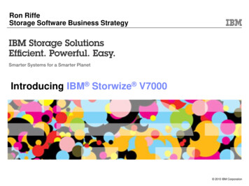 Introducing IBM Storwize V7000 - Aventri