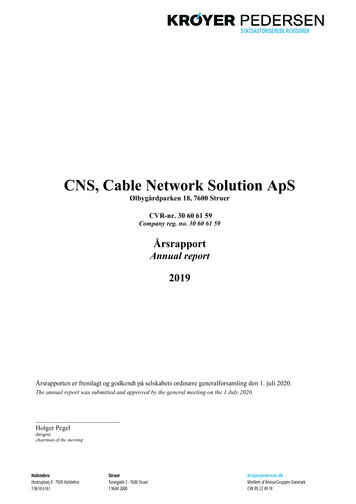 CNS, Cable Network Solution ApS