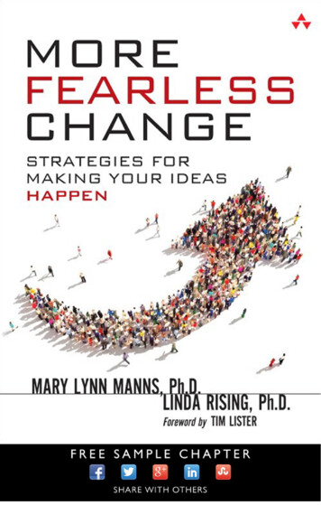 More Fearless Change: Strategies For Making Your 