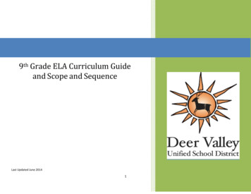 9th Grade ELA Curriculum Guide And Scope And Sequence
