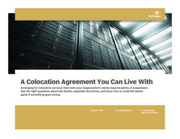 A Colocation Agreement You Can Live With - Bitpipe