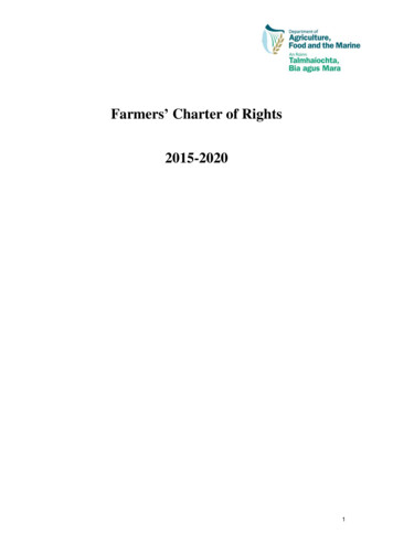 Farmers Charter Of Rights 2015-2020