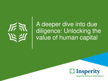 A Deeper Dive Into Due Diligence: Unlocking The Value Of Human . - ACG