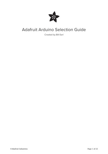 Adafruit Arduino Selection Guide