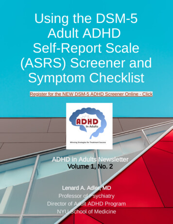 Using The DSM-5 Part 2 - Home - ADHD In Adults