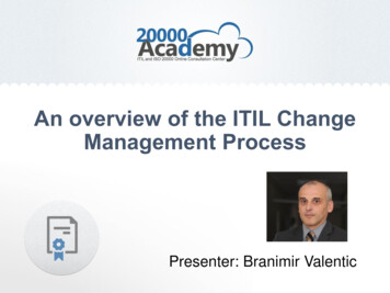 An Overview Of The ITIL Change Management Process - Advisera