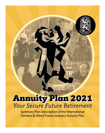AnnuityPlan2021 - IUPAT Pension