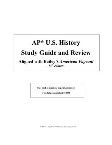 AP* U.S. History Study Guide And Review