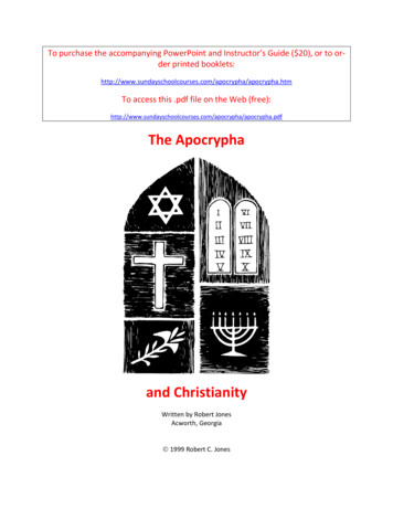 Apocrypha.pdf The Apocrypha - Sunday School Courses