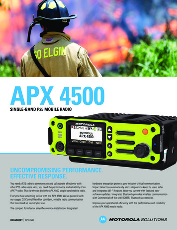 APX 4500 Single-Band P25 Mobile Radio - Motorola