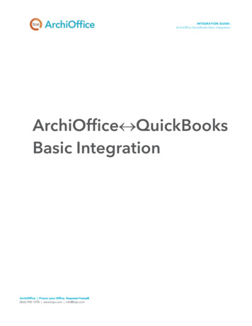 ArchiOffice QuickBooks Basic Integration - BQE CORE