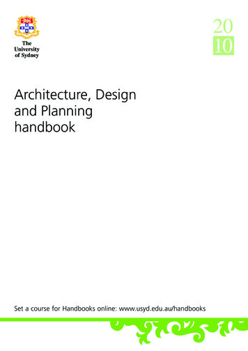 Architecture, Design And Planning Handbook