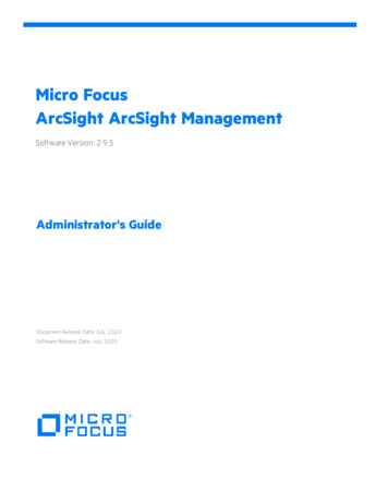 MicroFocus ArcSight ArcSightManagement - NetIQ