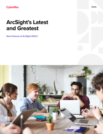 ArcSight's Latest And Greatest Article - Micro Focus