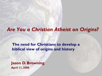 Are You A Christian Atheist On Origins?