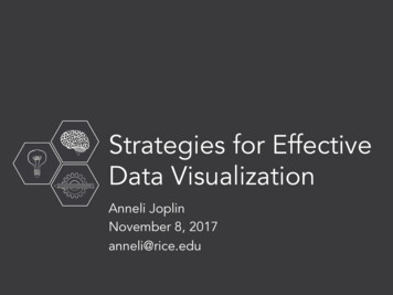 Strategies For Effective Data Visualization
