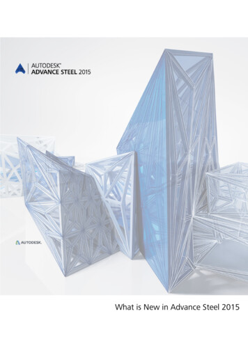 What Is New In Advance Steel 2015 - Autodesk