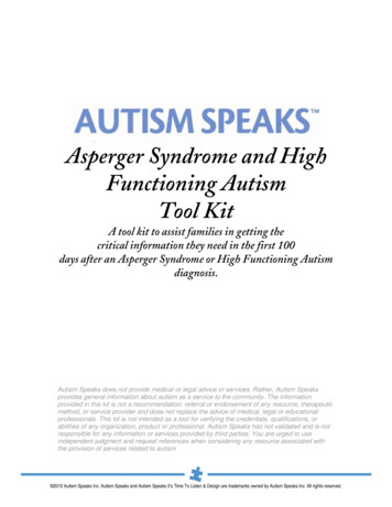 Asperger Syndrome And High Functioning Autism Tool Kit