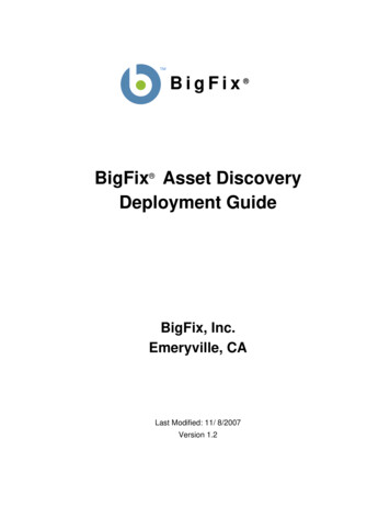 BigFix Asset Discovery Deployment Guide