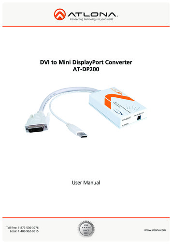 DVI To Mini DisplayPort Converter AT-DP200 - Atlona 