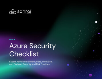 EBOOK Azure Security Checklist