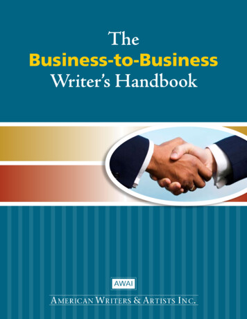 Business-to-Business Writer’s Handbook