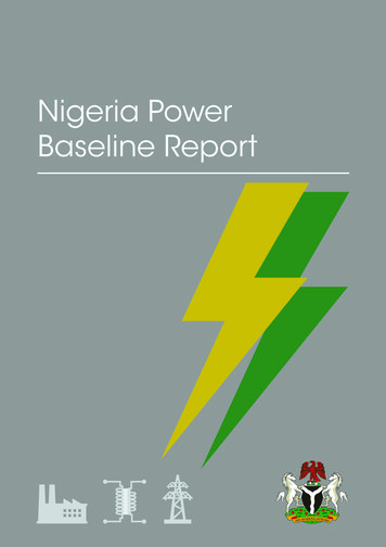 Nigeria Power Baseline Report