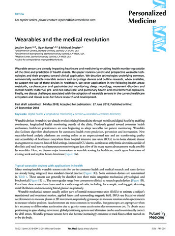 Wearablesandthemedicalrevolution